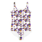 Rainbow hearts child's Swimsuit by La Vie Bien