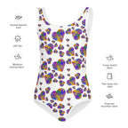 Rainbow hearts child's Swimsuit by La Vie Bien