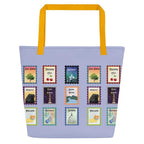 Lilac Michigan cities Large Tote Bag by La Vie Bien