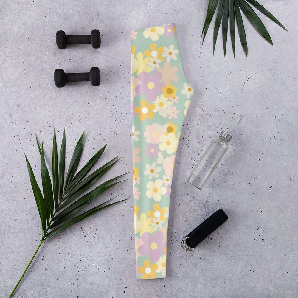 Pastel floral Leggings