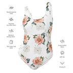 Women's watercolor flowers One-Piece Swimsuit by La Vie Bien