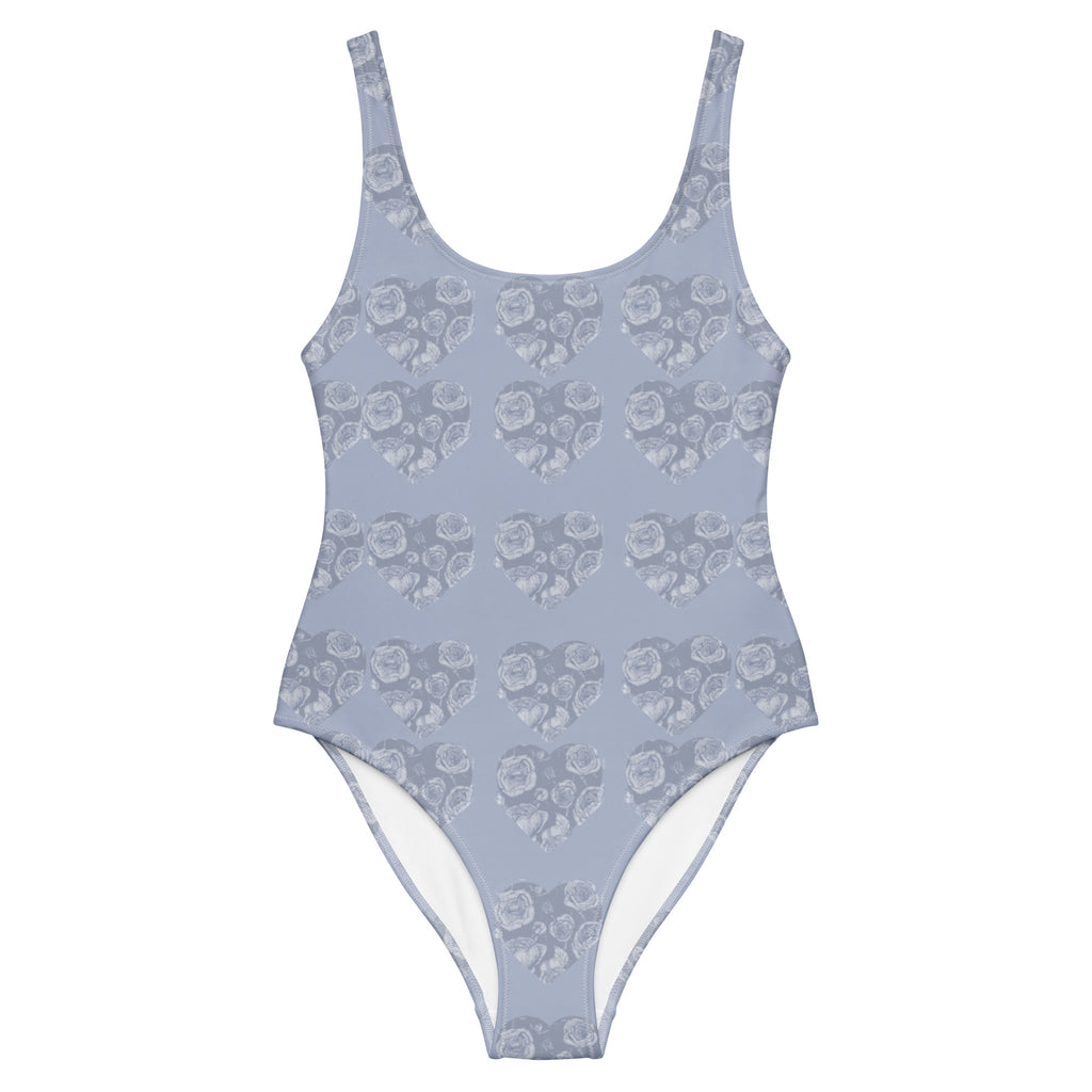 Purple floral One - Piece Swimsuit
