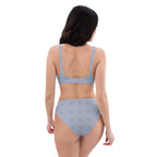 Purple hearts Recycled high-waisted bikini by La Vie Bien