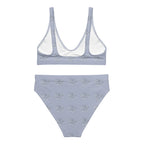 Purple hearts Recycled high-waisted bikini by La Vie Bien