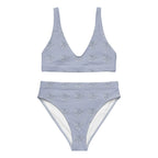 Purple hearts Recycled high-waisted bikini by La Vie Bien