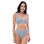 Purple hearts Recycled high-waisted bikini by La Vie Bien