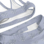 Purple hearts Recycled high-waisted bikini by La Vie Bien