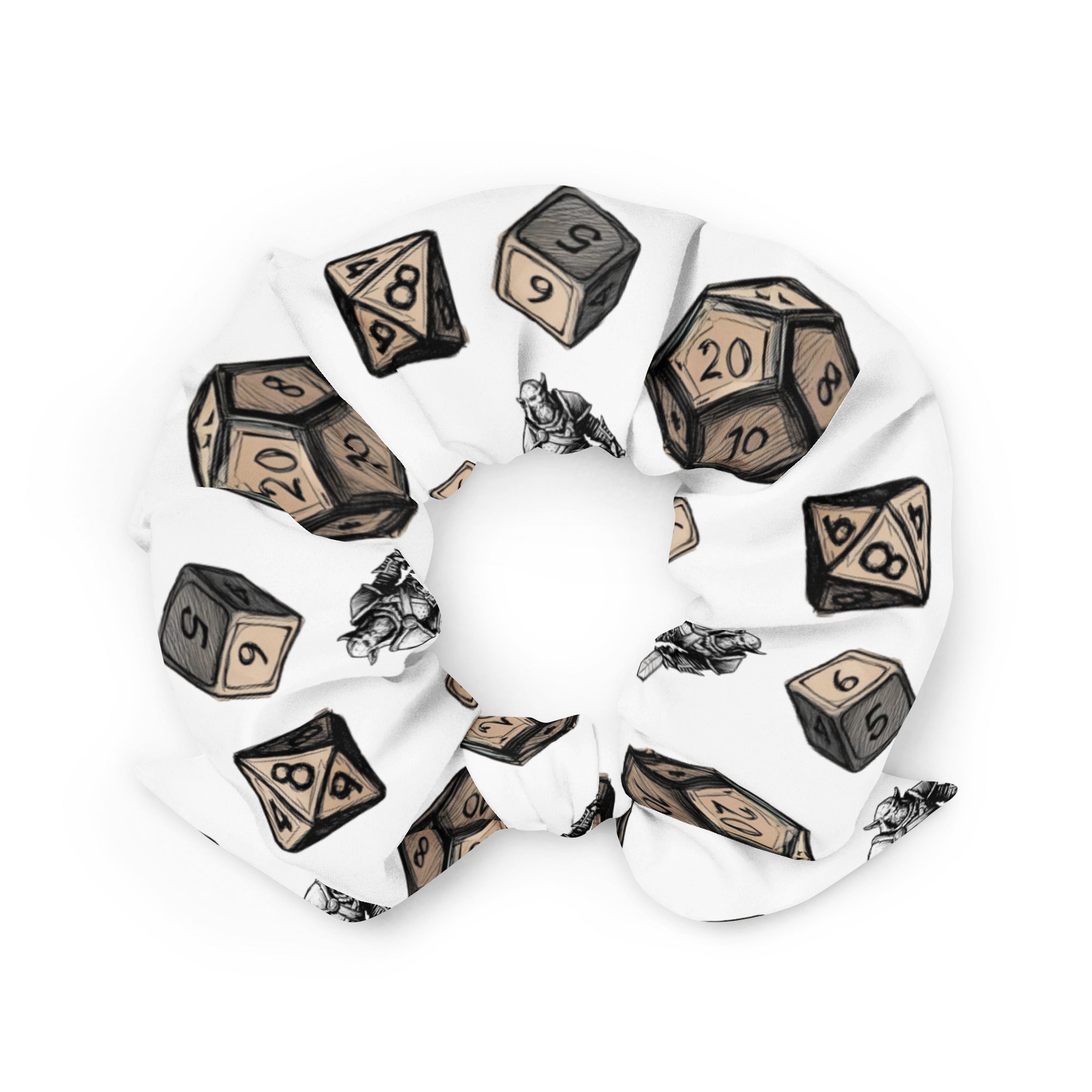 Roll for initiative Recycled Scrunchie