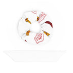 German themed Recycled Scrunchie - pretzels, Fernsehturm, beer steins, hats and Berlin stamp pattern
