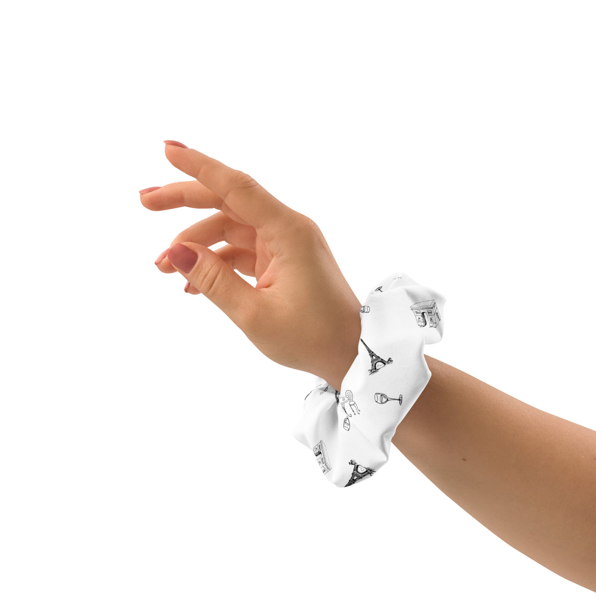 Parisian life Recycled Scrunchie