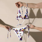 Rainbow hearts recycled string bikini by La Vie Bien