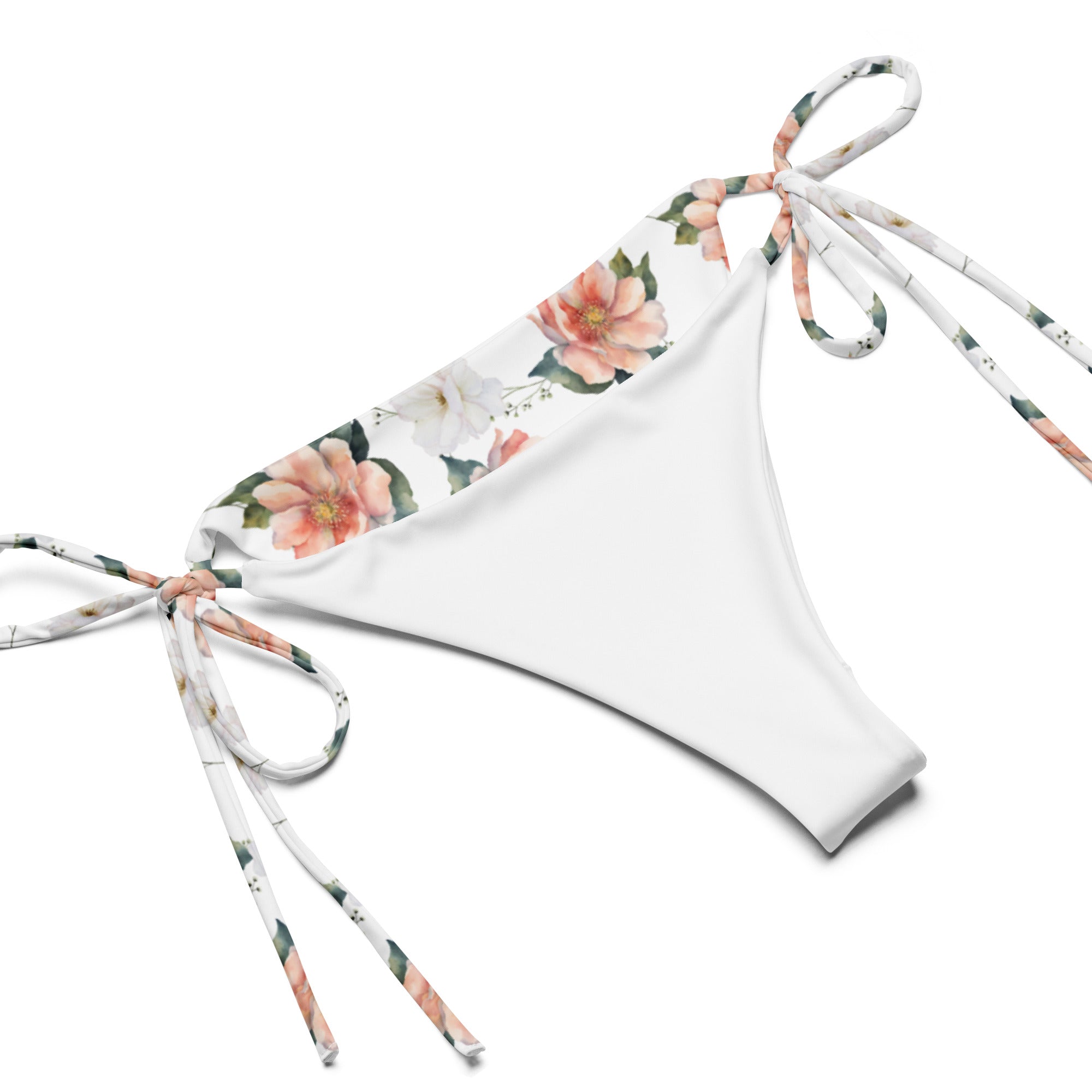 All - over print recycled string bikini