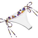 Rainbow hearts recycled string bikini by La Vie Bien