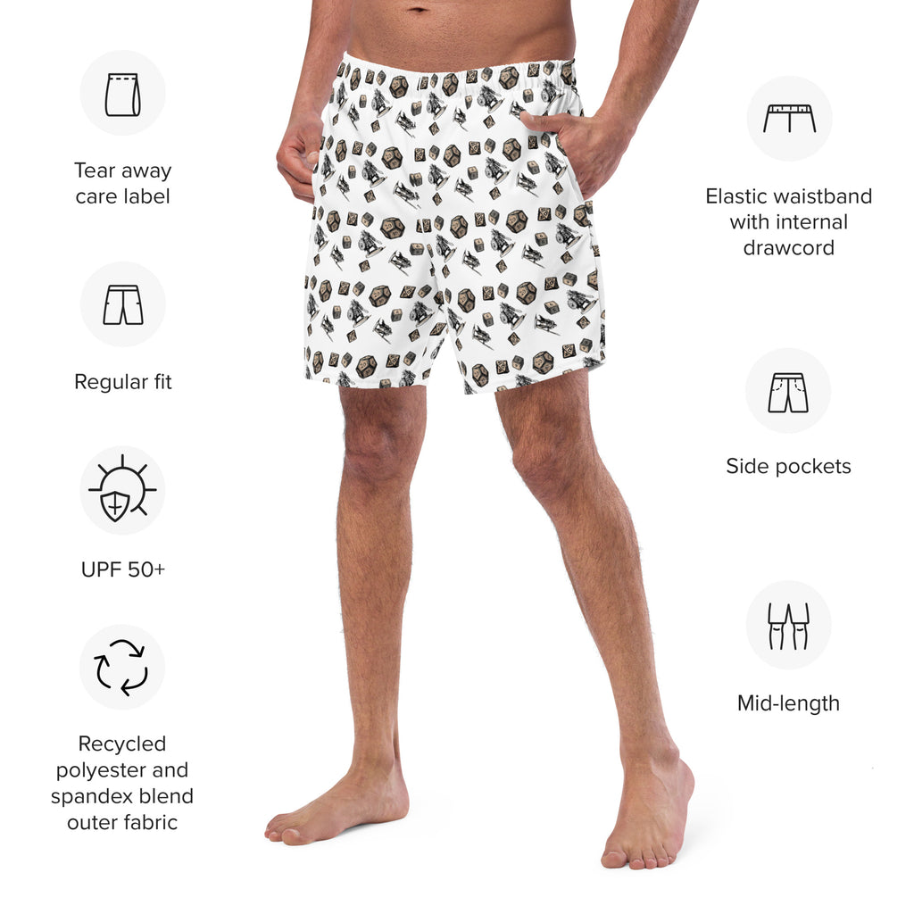 Roll for initiative Recycled Swim Trunks