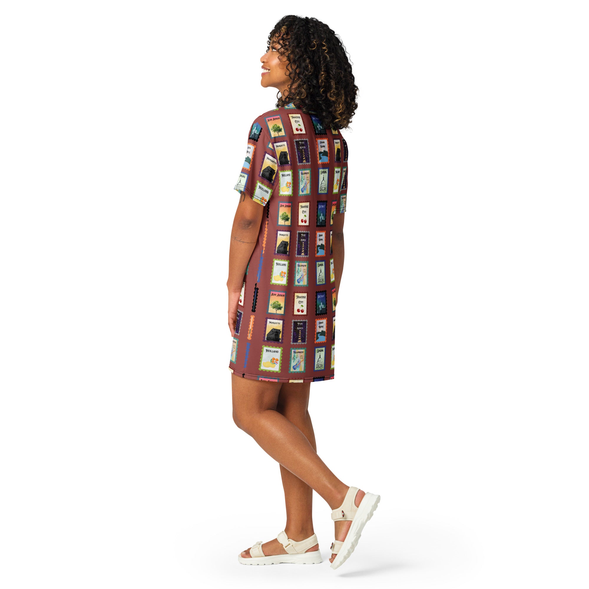 Michigan cities T-shirt dress