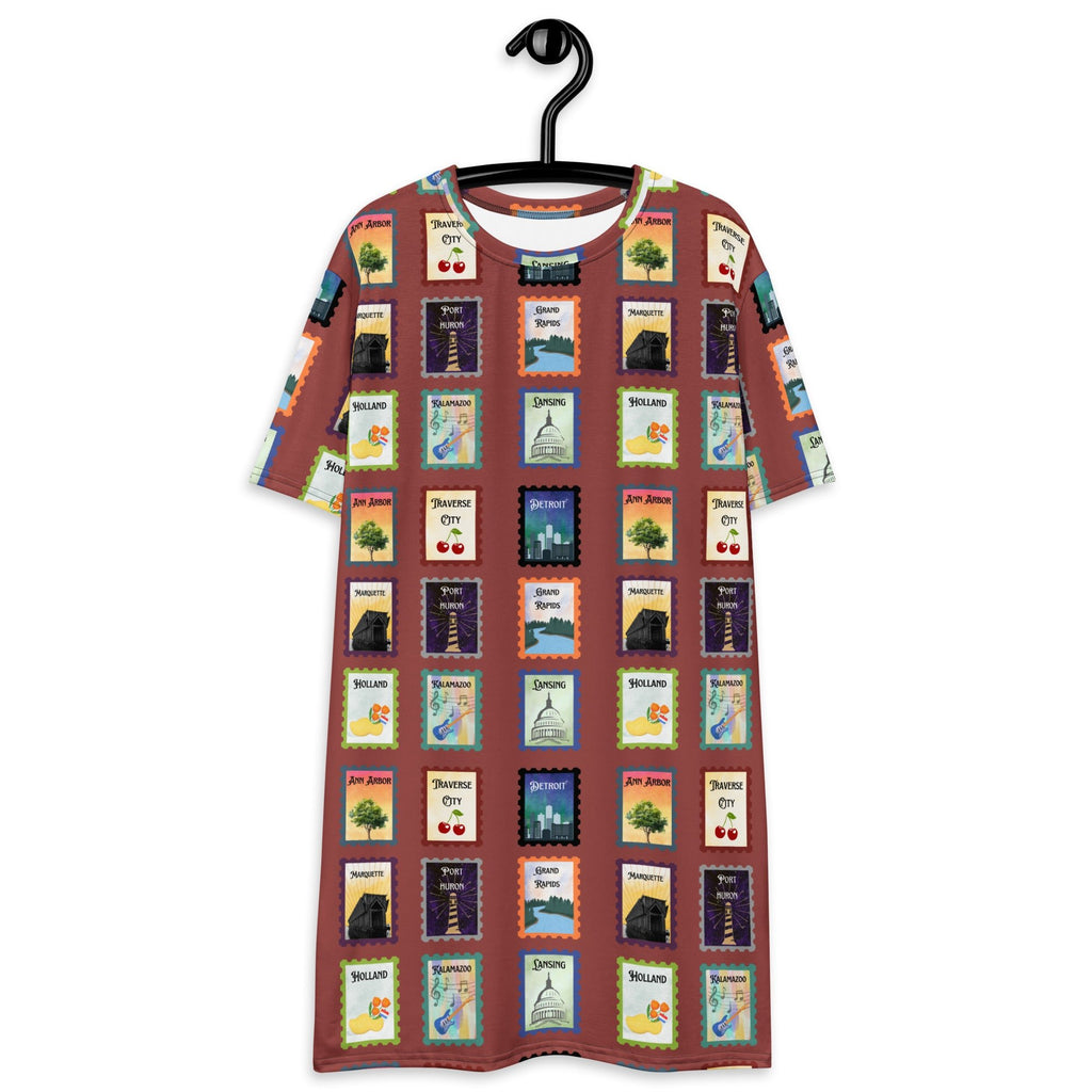 Michigan cities T-shirt dress