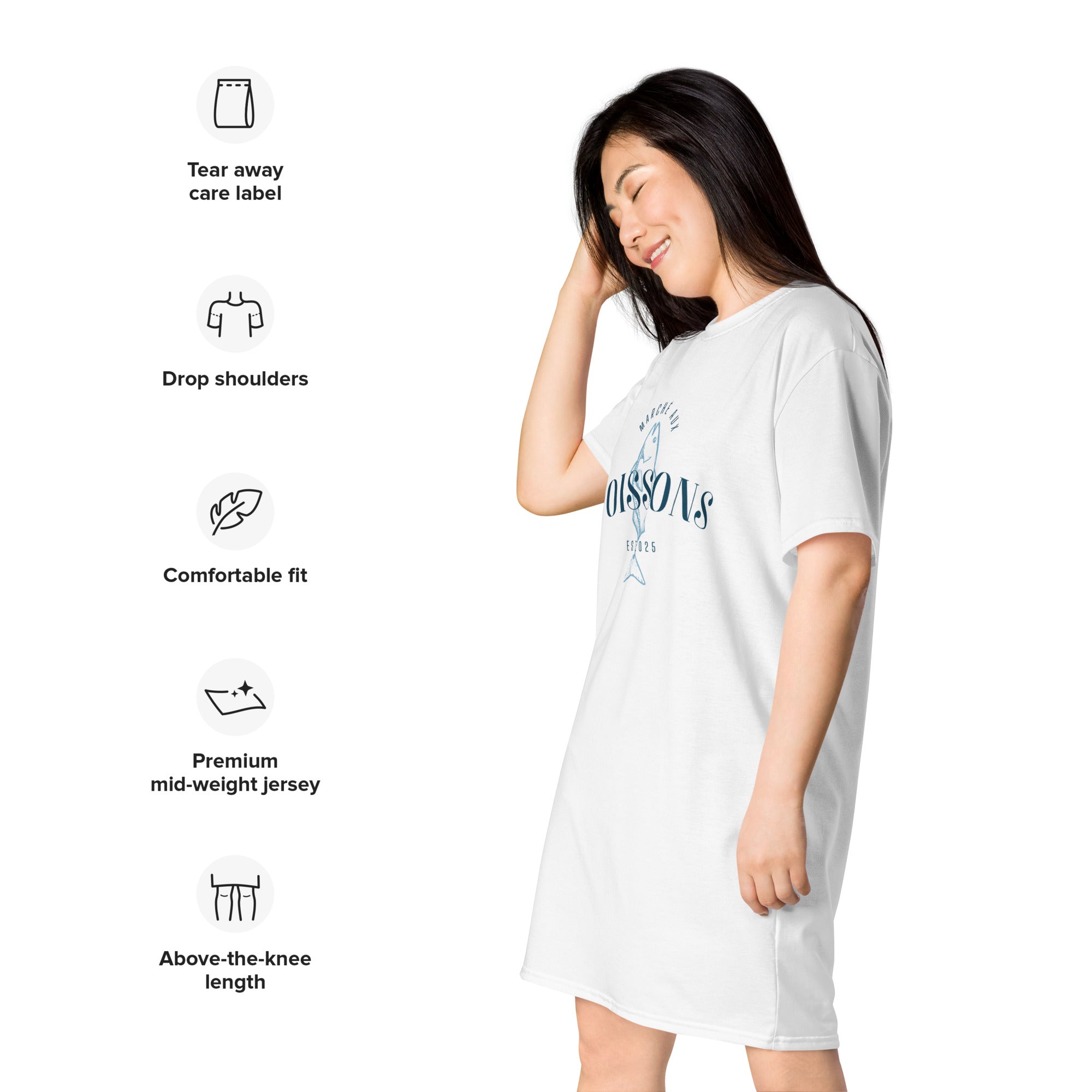 Marché aux poissons T-shirt dress