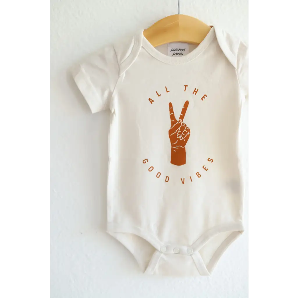 Always Good Vibes Organic Cotton Baby Onesie