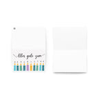 Alles gute zum geburtstag German birthday Greeting card with candle design, blank inside with envelope Paper products La Vie Bien Alles gute zum geburtstag German birthday Greeting card with candle design, blank inside with envelope