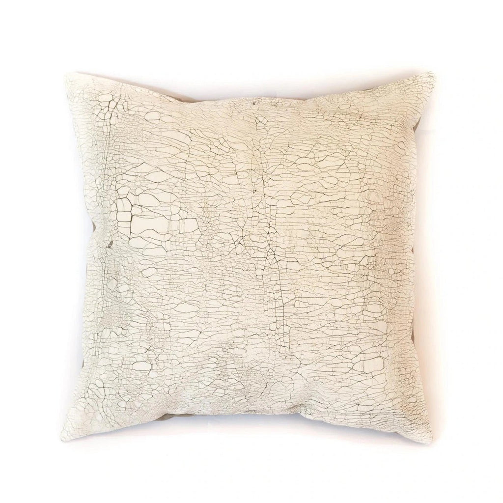 Allover Crackles Off-White Pillow Cover La Vie Bien Allover Crackles Off-White Pillow Cover