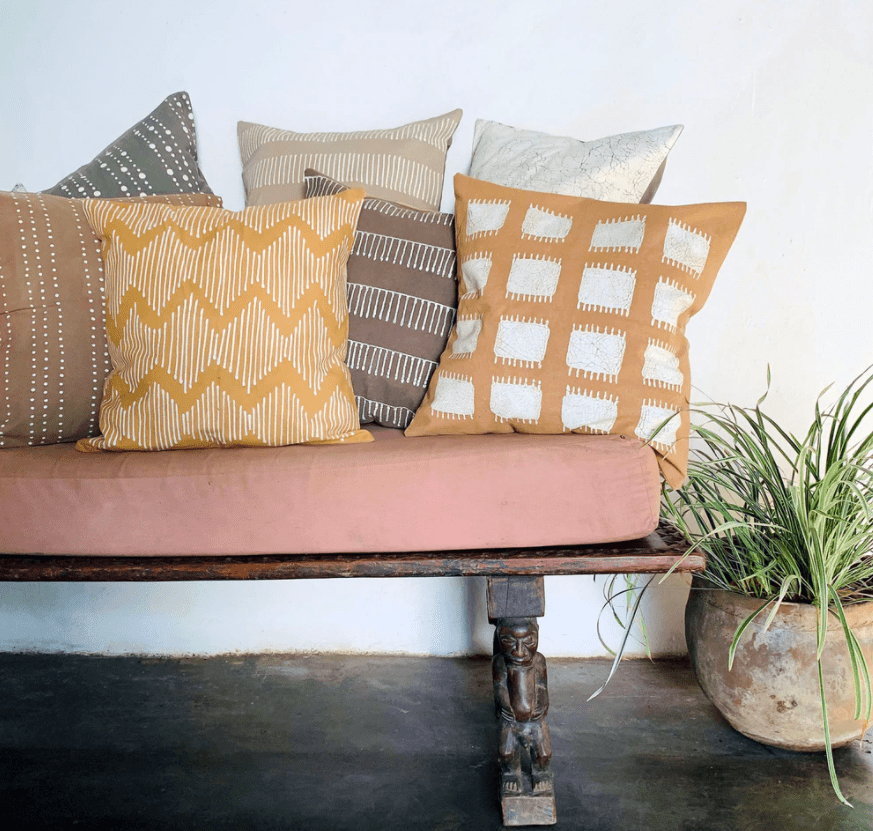 Allover Crackles Off-White Pillow Cover La Vie Bien Allover Crackles Off-White Pillow Cover