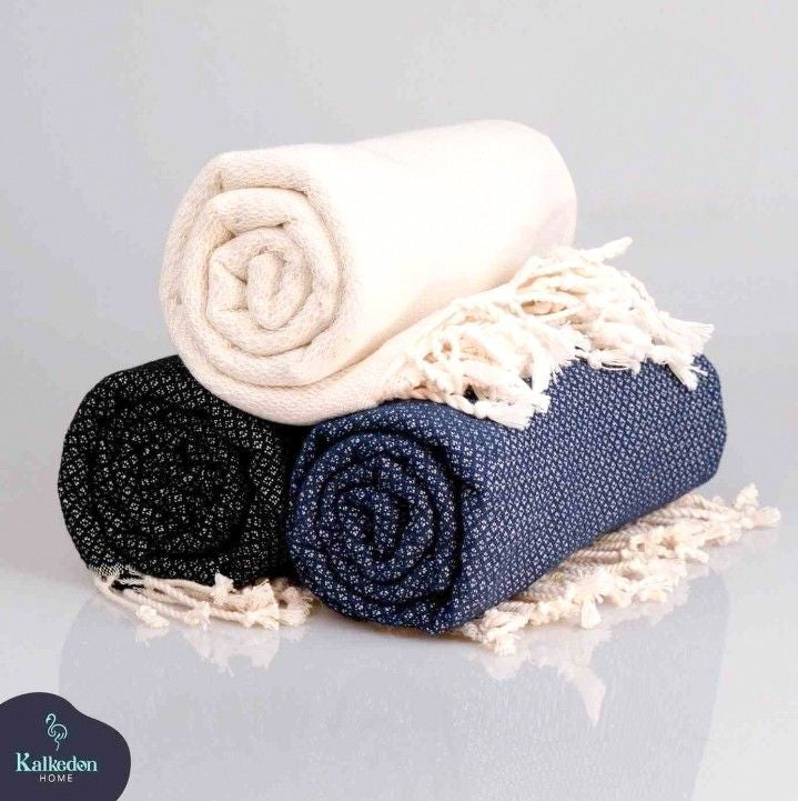 "Yansima" 100% Premium hand woven Turkish Cotton bath towel