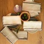 Allyson Table Linens - Set of 4 by White Cliff Studio