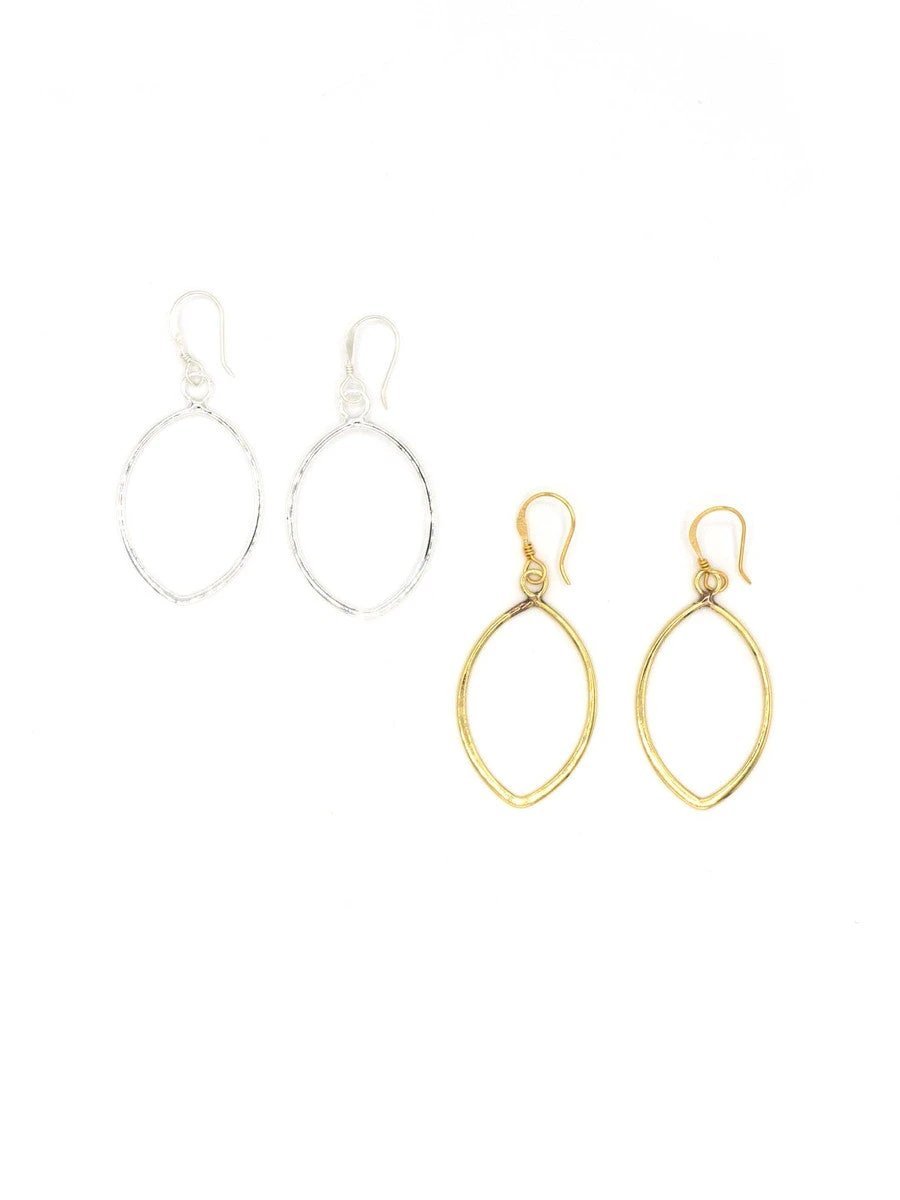 Almond Drop Earrings
