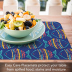 Along The Coast Reversible Rectangular Plastic Placemat La Vie Bien Along The Coast Reversible Rectangular Plastic Placemat