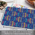 Along The Coast Reversible Rectangular Plastic Placemat La Vie Bien Along The Coast Reversible Rectangular Plastic Placemat