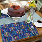 Along The Coast Reversible Rectangular Plastic Placemat La Vie Bien Along The Coast Reversible Rectangular Plastic Placemat