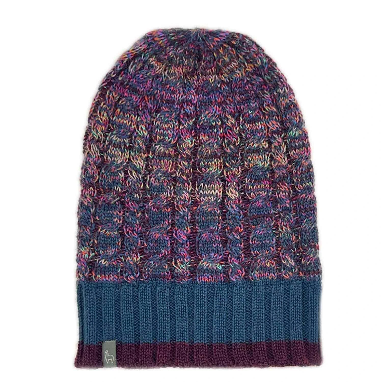 Alpaca Beanie - Braided - Galaxy by Ethical Trade Co