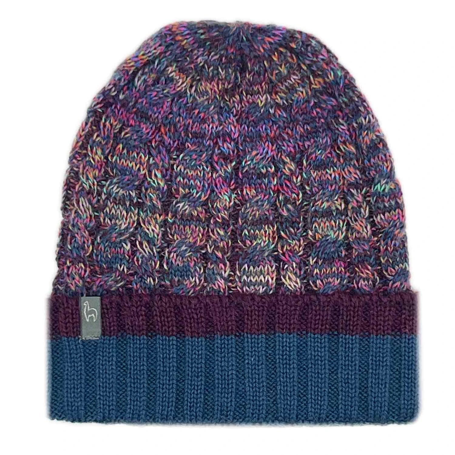 Alpaca Beanie - Braided - Galaxy by Ethical Trade Co