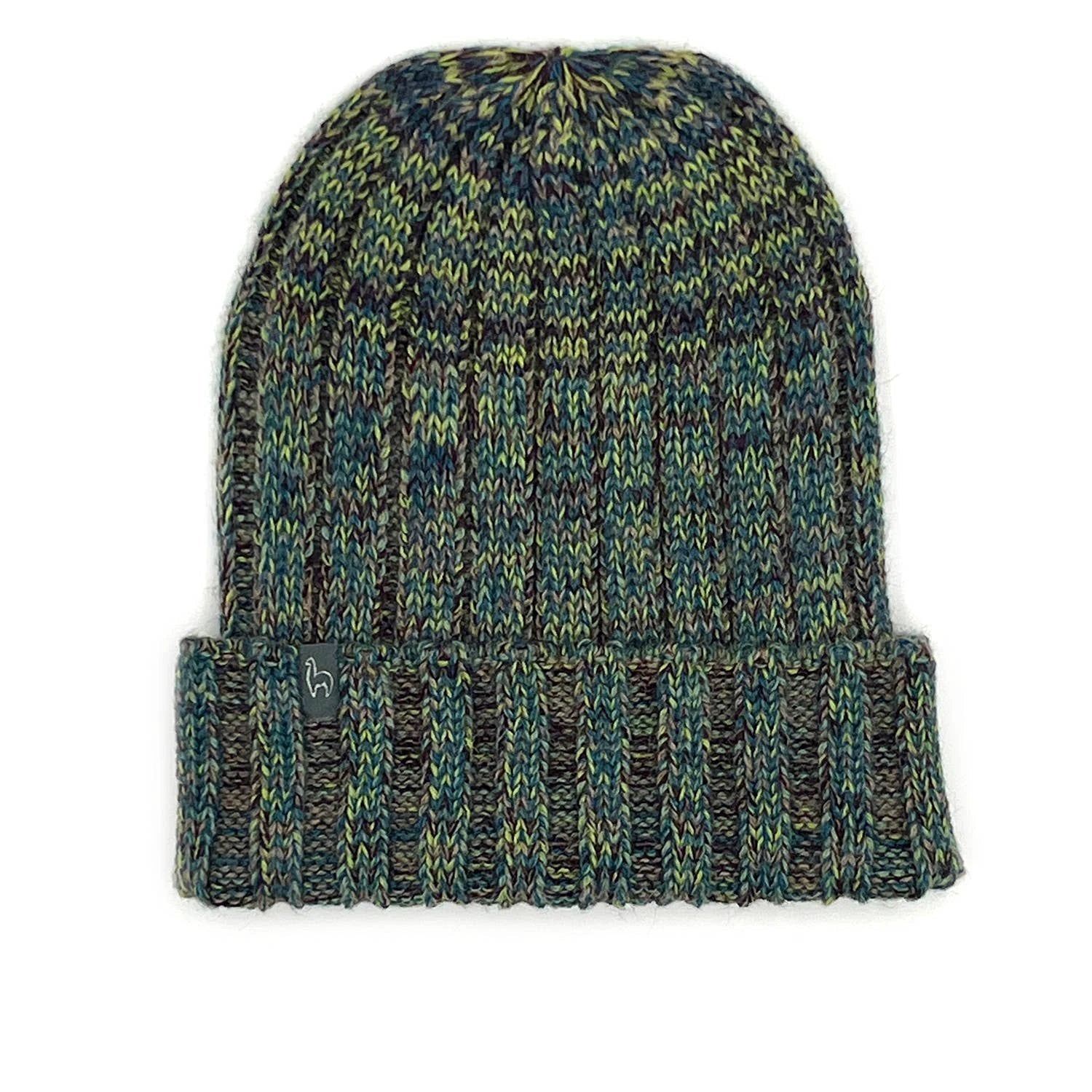 Alpaca Beanie Hat - Accordion - Moss by Ethical Trade Co