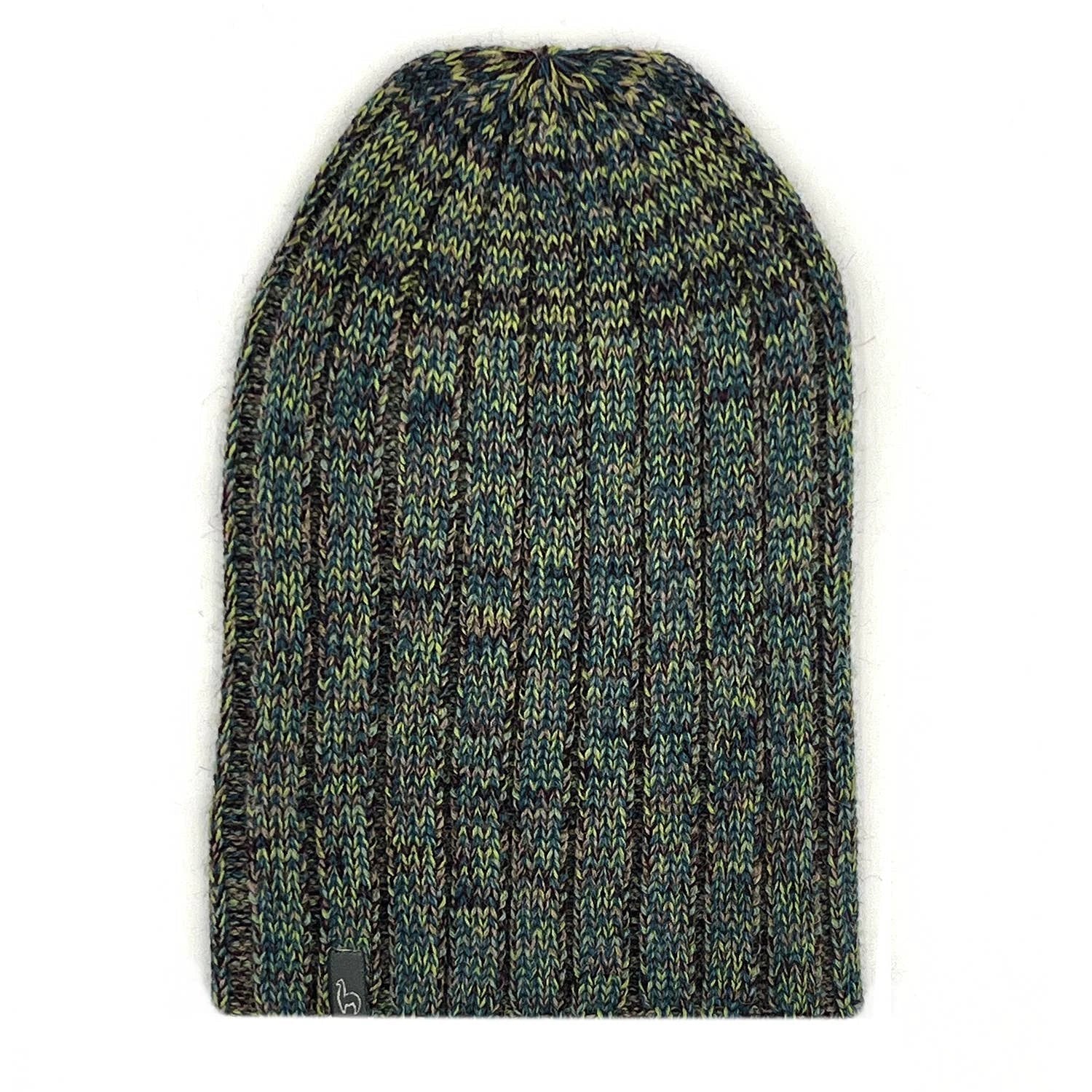 Alpaca Beanie Hat - Accordion - Moss by Ethical Trade Co