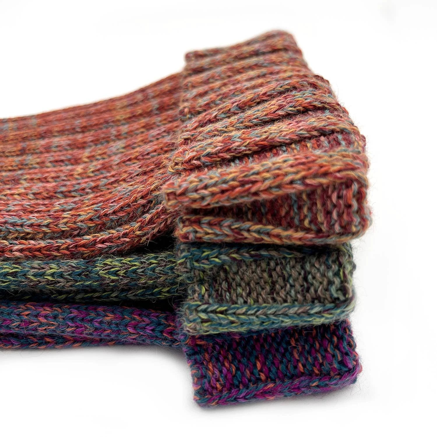 Alpaca Beanie Hat - Accordion - Tumeric by Ethical Trade Co