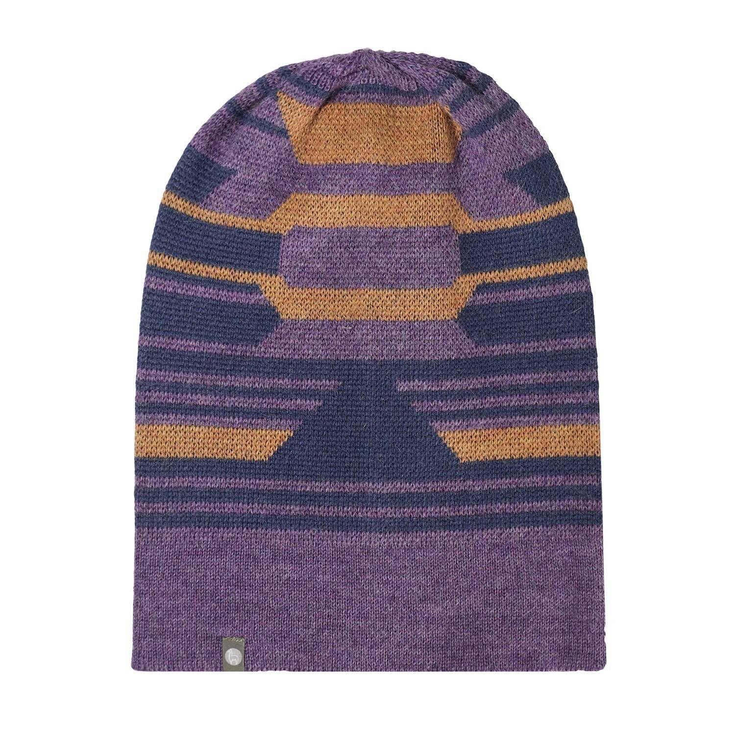 Alpaca Beanie - Incan - Plum by Ethical Trade Co