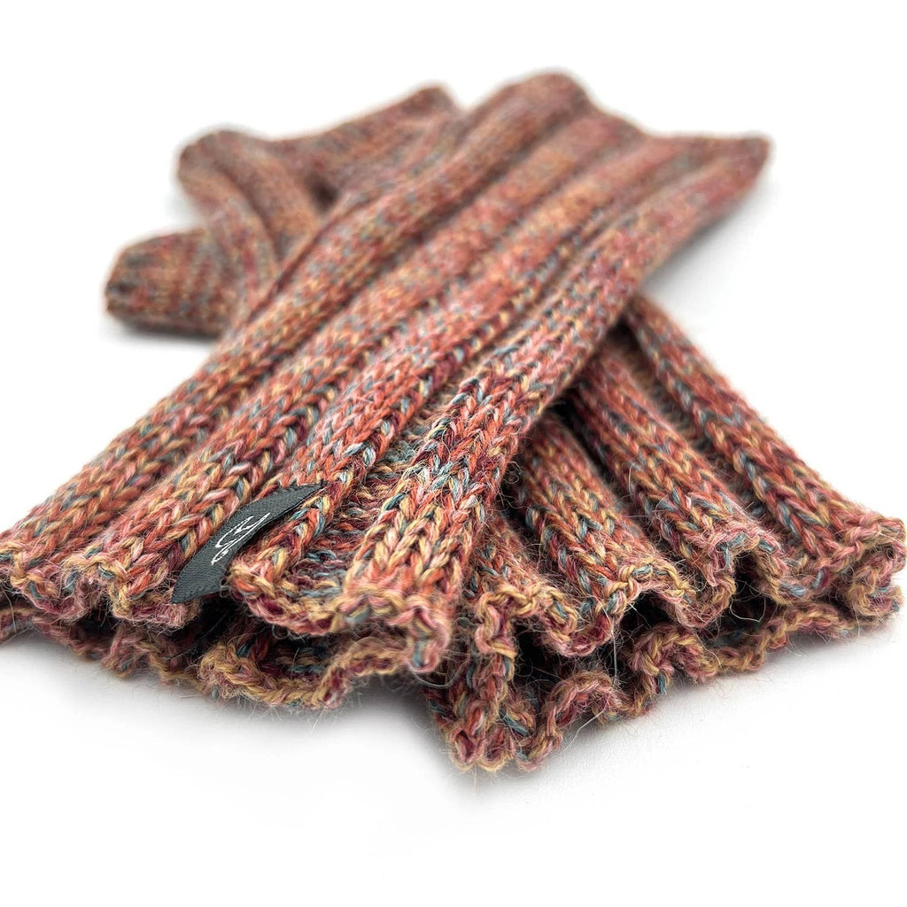 Alpaca Gloves - Accordion - Tumeric by Ethical Trade Co