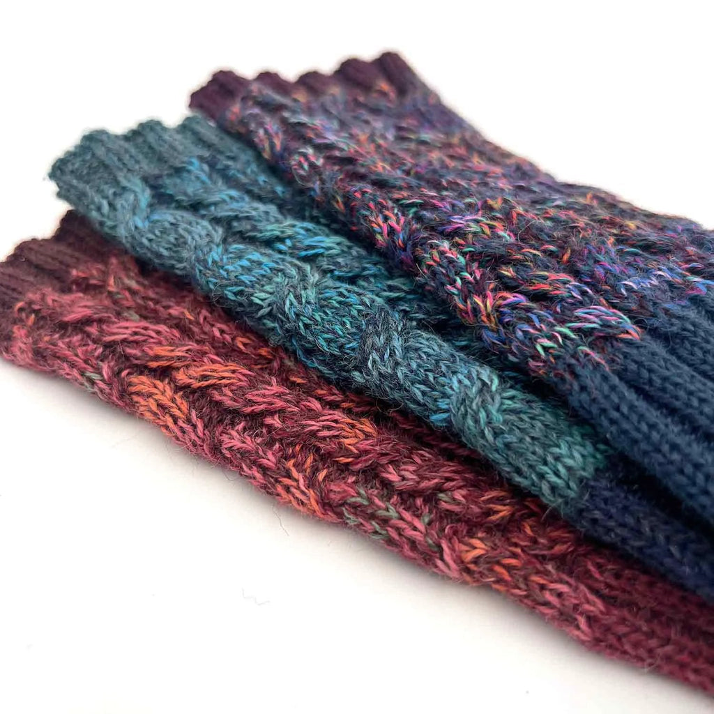 Alpaca Gloves - Braided - Scarlet by Ethical Trade Co
