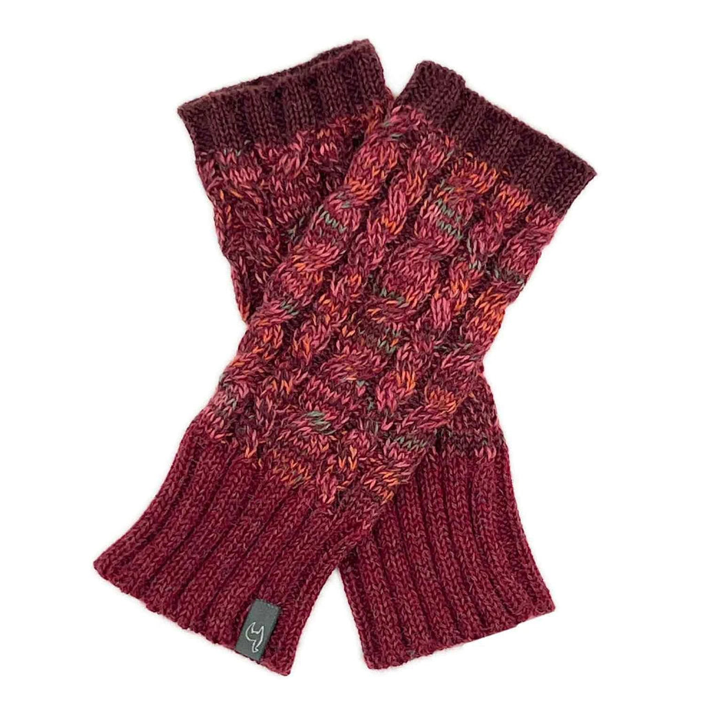 Alpaca Gloves - Braided - Scarlet by Ethical Trade Co