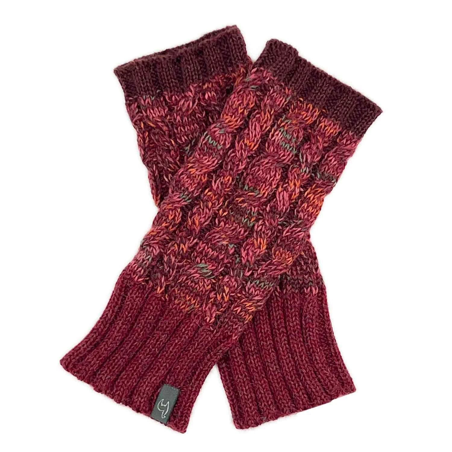 Alpaca Gloves - Braided - Scarlet by Ethical Trade Co
