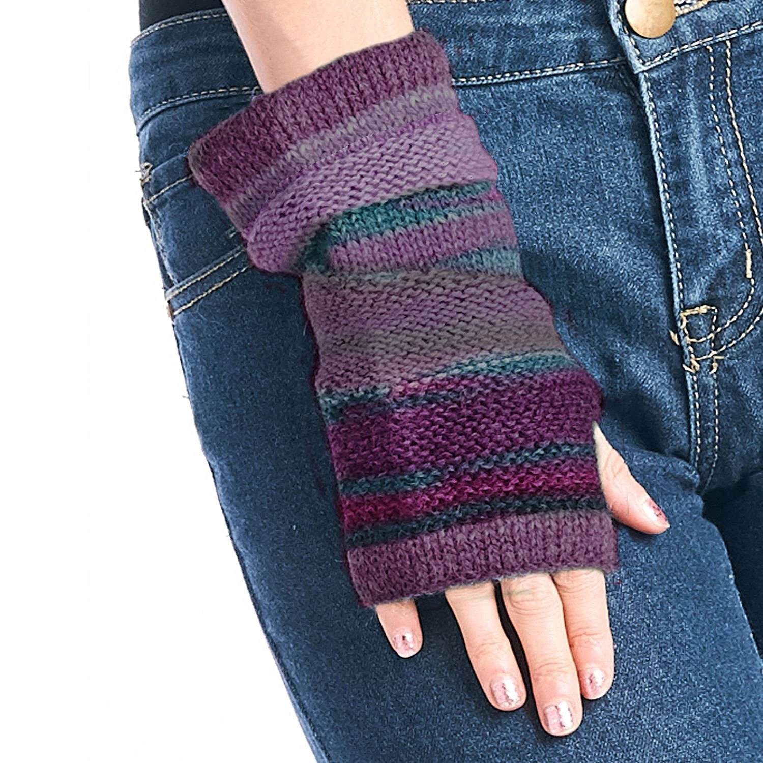 Alpaca Gloves - Colorado - Fig by Ethical Trade Co