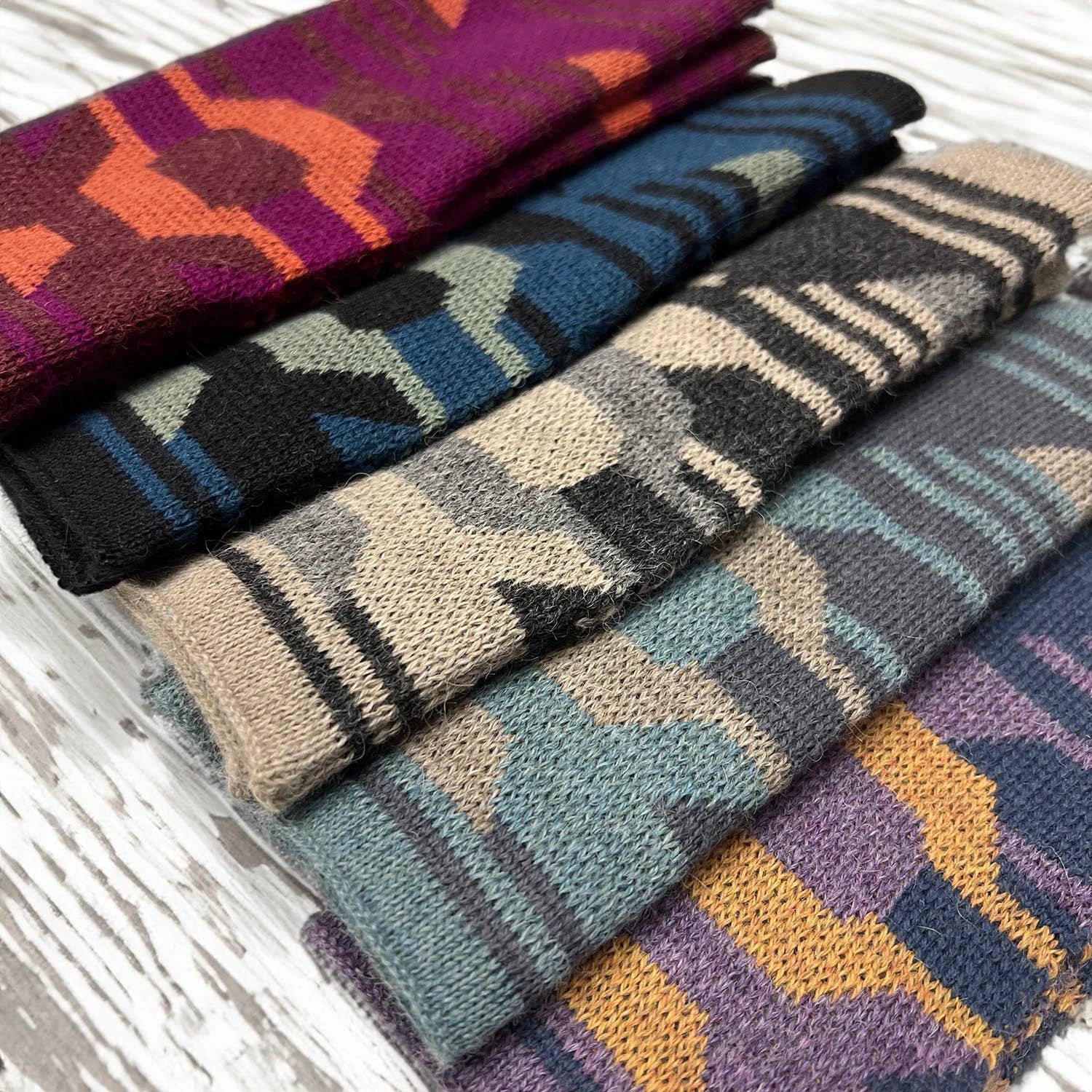 Alpaca Gloves - Incan - Jade Stone by Ethical Trade Co