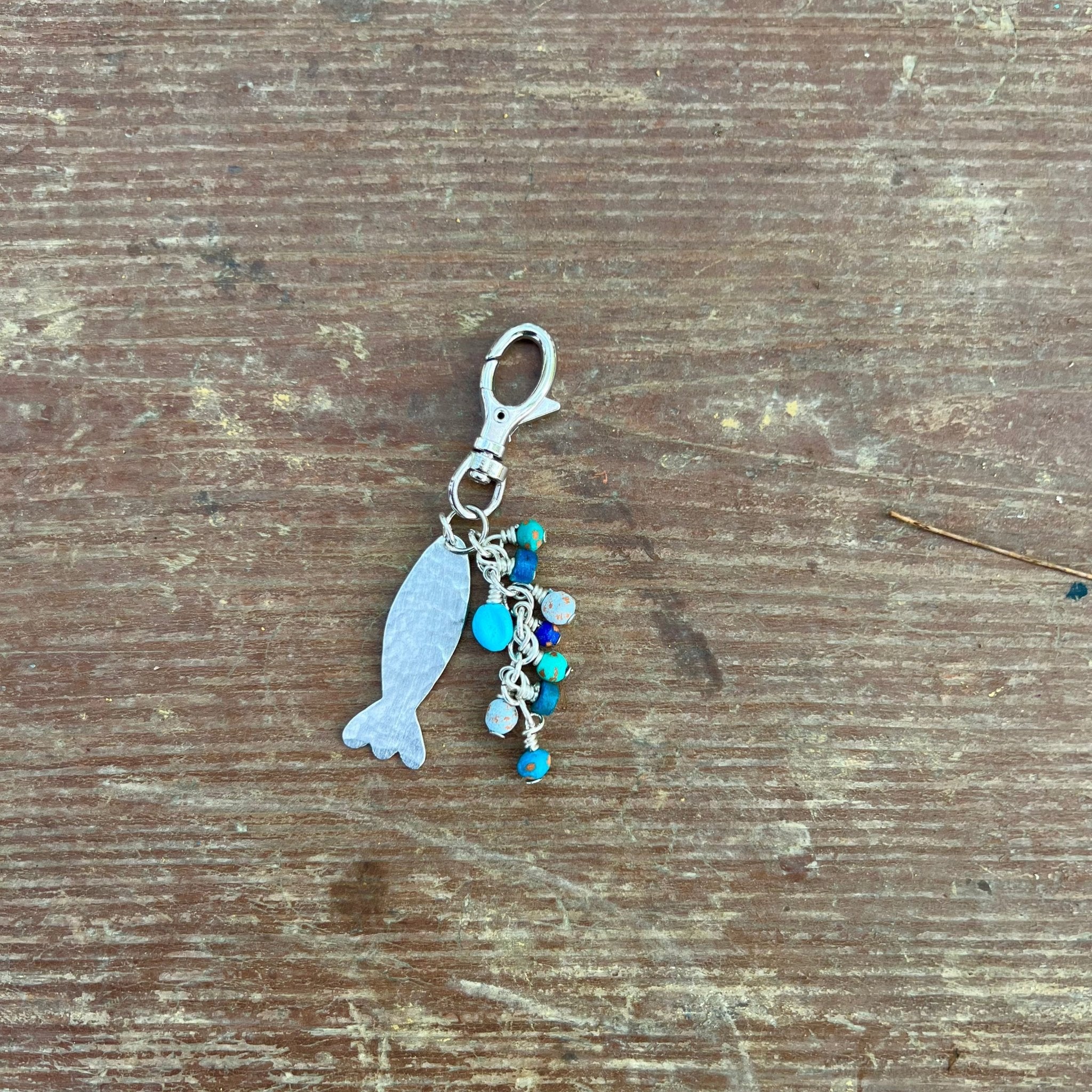 Aluminum Fish Keychain Key Chain La Vie Bien Aluminum Fish Keychain