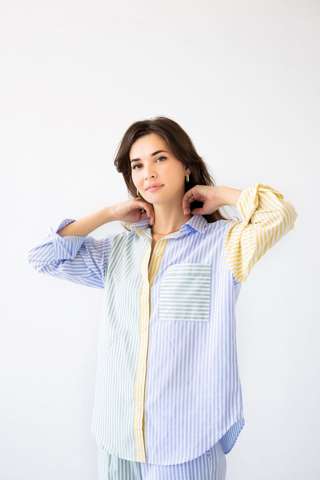 Amalfi Stripes Resort Full Length Set PAJAMAS La Vie Bien Amalfi Stripes Resort Full Length Set