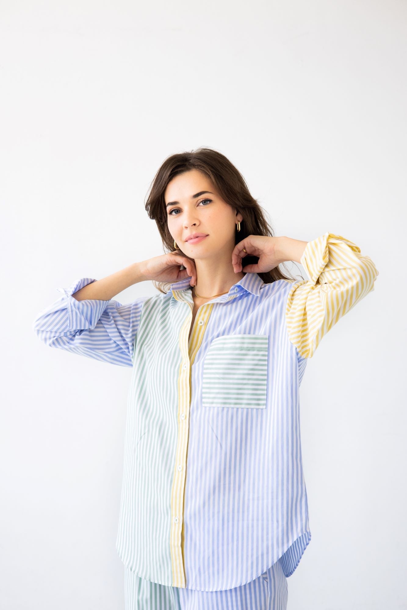 Amalfi Stripes Resort Full Length Set PAJAMAS La Vie Bien Amalfi Stripes Resort Full Length Set