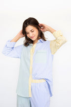 Amalfi Stripes Resort Full Length Set PAJAMAS La Vie Bien Amalfi Stripes Resort Full Length Set