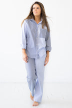 Amalfi Stripes Resort Full Length Set PAJAMAS La Vie Bien Amalfi Stripes Resort Full Length Set