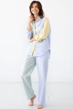 Amalfi Stripes Resort Full Length Set PAJAMAS La Vie Bien Amalfi Stripes Resort Full Length Set