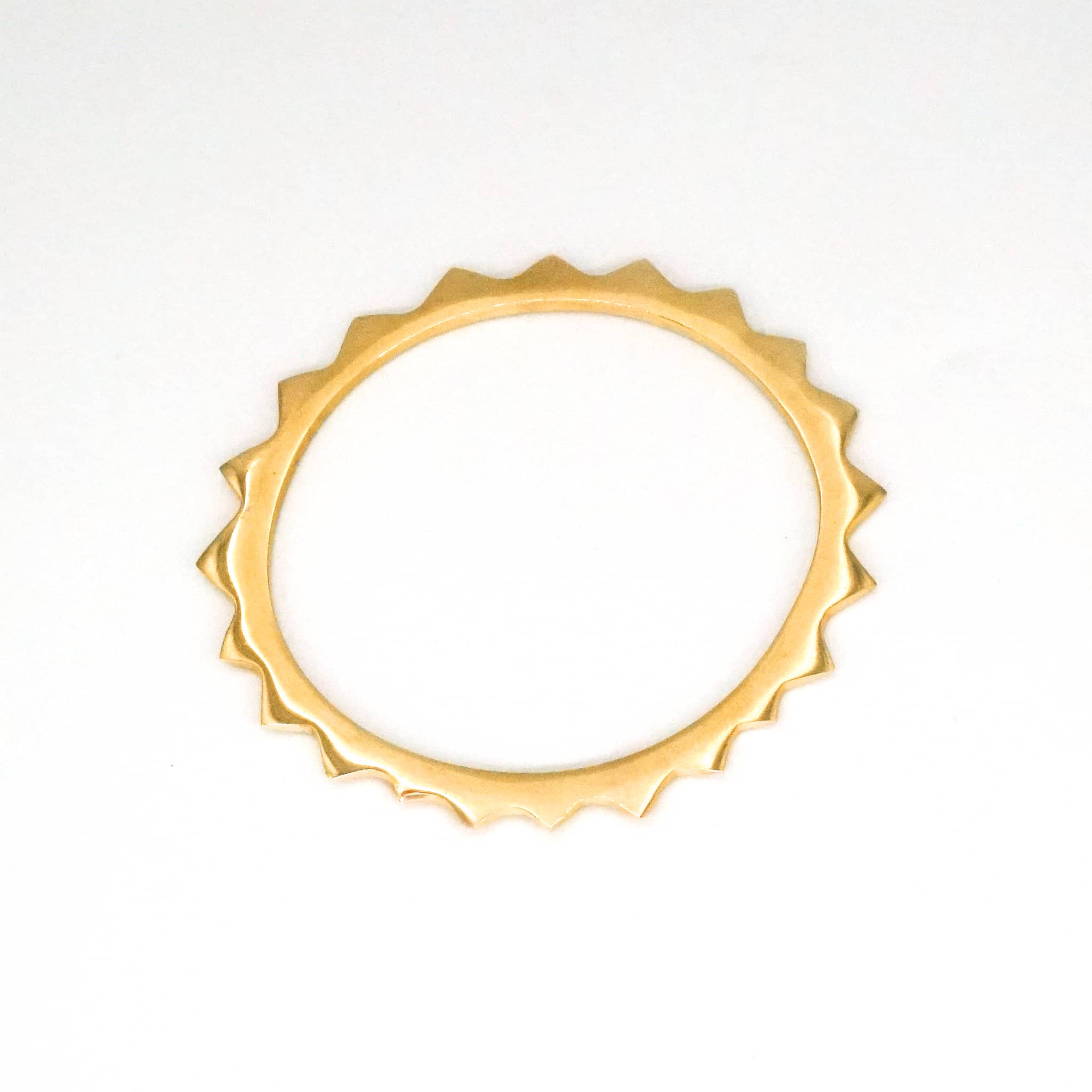Amali Brass Spiked Bangle Bracelet Bracelets La Vie Bien Amali Brass Spiked Bangle Bracelet